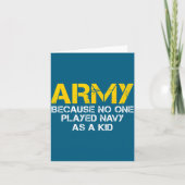 Army Because Played Navy As A Kid Funny Army Vinta カード (正面)