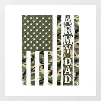 Army Dad Camo American Flag Vintage Shirt Design_1 ウィンドウサイン