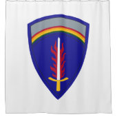 Army Europe USAREUR シャワーカーテン (正面)