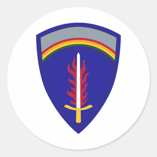 Army Europe USAREUR ラウンドシール (正面)