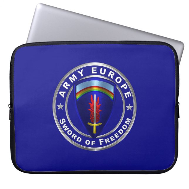 Army Europe USAREUR  ラップトップスリーブ (正面)