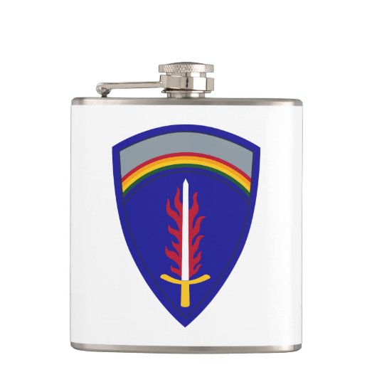 Army Europe USAREUR Insignia フラスク (正面)