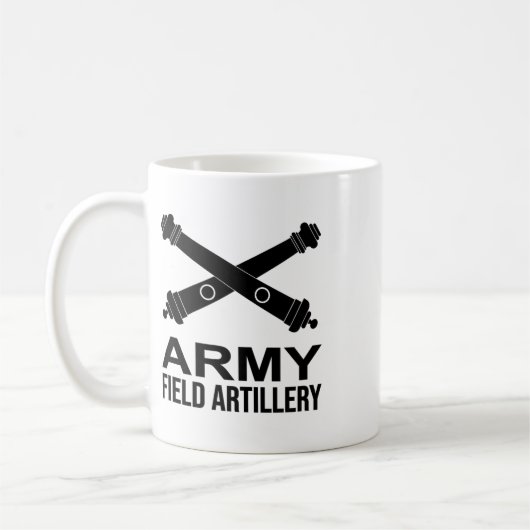 Army Field Artillery Branch Us Usa 1 コーヒーマグカップ (左)
