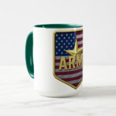 Army Flag Shield マグカップ (正面左)