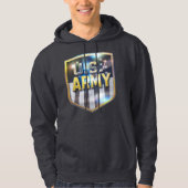 Army Flag Shield Hoodie パーカ (正面)