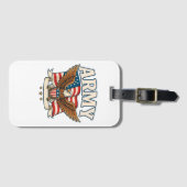 Army Flag Shield Luggage Tag ラゲッジタグ (正面横)