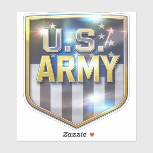 Army Flag Shield Sticker シール (シート)