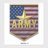 Army Flag Shield Sticker シール (シート)