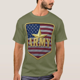Army Flag Shield Tshirt Tシャツ