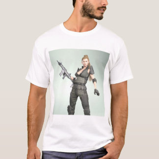 Army Girl 4 - アートプリント Tシャツ