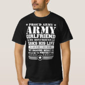 army girlfriend quotes tシャツ (正面)