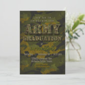 Army Graduation- Military - Soldier  招待状 (スタンド正面)