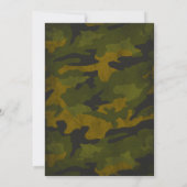 Army Graduation- Military - Soldier with Photo 招待状 (裏面)