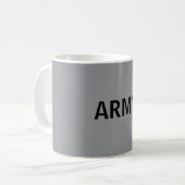 Army gray コーヒーマグカップ (正面左)