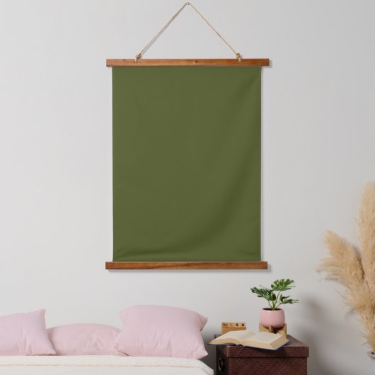 Army Green 26"x36" Vertical 吊り下げ型タペストリー (寝室)
