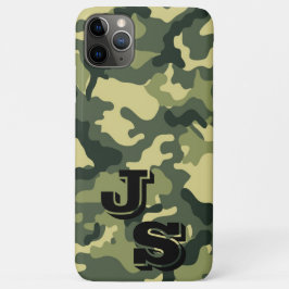 Army Green CamouflageパターンiPhone 11 Pro Max C iPhone 11 Pro Maxケース