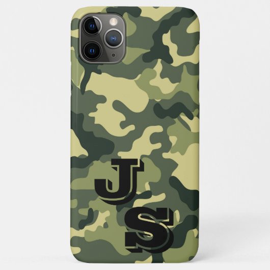 Army Green CamouflageパターンiPhone 11 Pro Max C Case-Mate iPhoneケース (裏面)