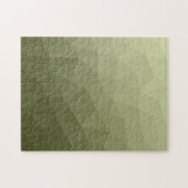 Army green gradient geometric mesh pattern ジグソーパズル (横)