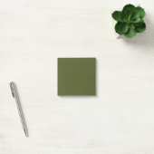 Army Green Simple 3" x 3" ポストイット (オフィス)