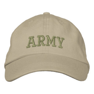 ARMY HAT 刺繍入りキャップ