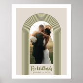 Army Lombard Lines Arch Custom Photo Art Print ポスター (正面)