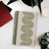 Army Lombard Wavy Lines Modern Custom Notebook ノートブック