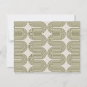 Army Lombard Wavy Lines Modern Stationery Card ノートカード (裏面)