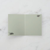 Army Military Camouflage Green Camo  カード (内部)