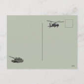 Army Military Camouflage Green Camo シーズンポストカード (裏面)