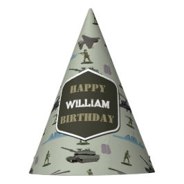 Army Military Camouflage Green Camo Birthday パーティーハット