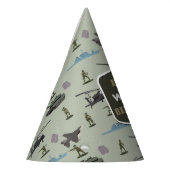 Army Military Camouflage Green Camo Birthday パーティーハット (左)