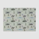 Army Military Camouflage Green Camo Birthday 薄葉紙 (正面)