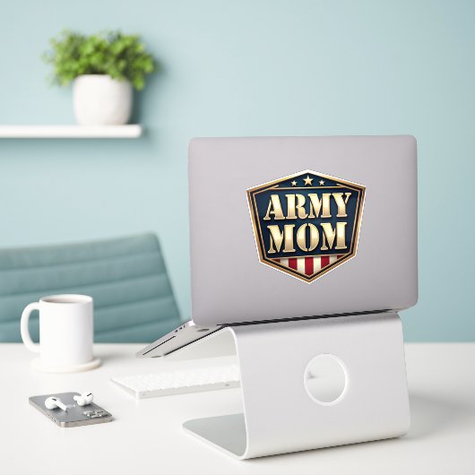 Army MOM,  シール (デスク上のノートパソコン)
