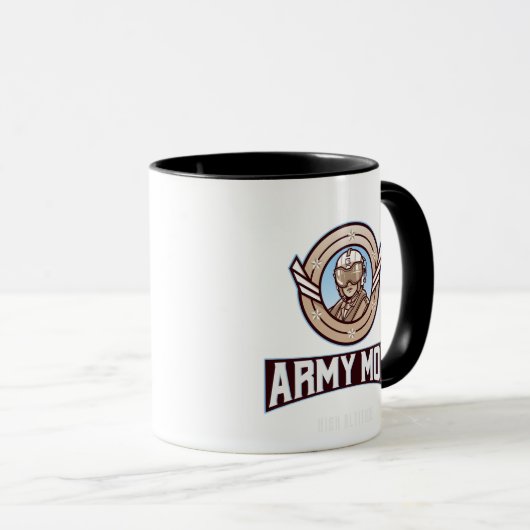 Army Mom Coffee Mug – High Altitude Military Pride マグカップ (正面右)