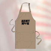 ARMY MOM with Heart and Flag ロングエプロン