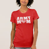ARMY MOM with Heart and Flag Tシャツ (正面)