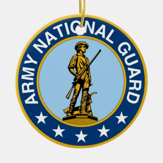 Army_National_Guard_logo セラミックオーナメント (正面)