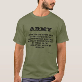   ARMY OATH緑のTシャツTシャツ Tシャツ