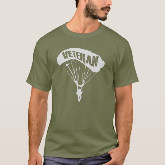 Army Paratrooper Veteran Tシャツ (正面)