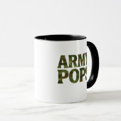 "ARMY POPS" 迷彩マグカップ | 軍人のお父さんやおじいさんへ マグカップ (正面右)