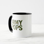 "ARMY POPS" Camouflage Mug | Military Dad Grandfat マグカップ (正面左)