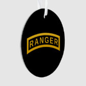 Army RANGER軍隊シンボル-背面パーソナライズされた オーナメント (正面)