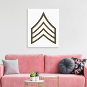 Army Sergeant rank キャンバスプリント (インサイチュ (リビング))