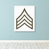 Army Sergeant rank キャンバスプリント (インサイチュ (ウッドフロア))
