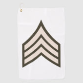 Army Sergeant rank ゴルフタオル (正面)