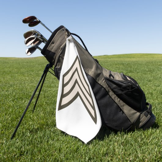 Army Sergeant rank ゴルフタオル (グリーン)