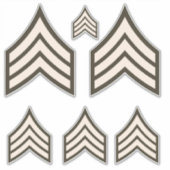 Army Sergeant rank シール (正面)