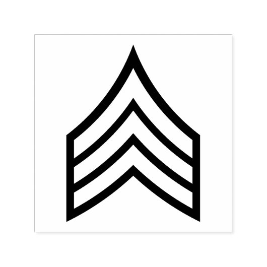Army Sergeant rank セルフインキングスタンプ (デザイン)