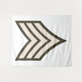 Army Sergeant rank タペストリー (正面(横))