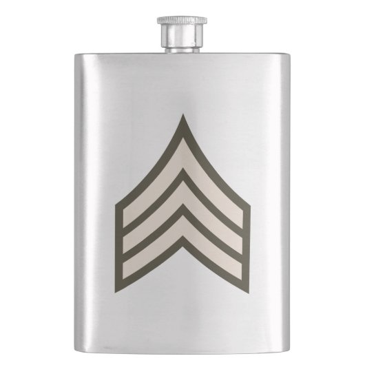 Army Sergeant rank フラスク (正面)